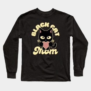 Black Cat Mom Long Sleeve T-Shirt